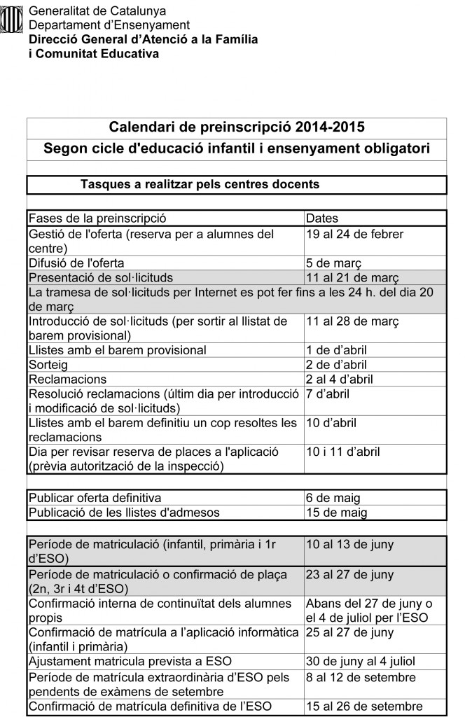 Microsoft Word - Calendari preinscripci 2014-2015 centres