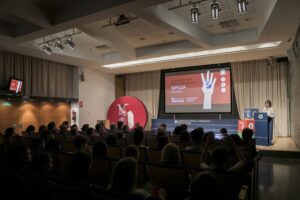 Acte de lliurament dels guardons de la 4a edició dels Premis Blanquerna Impulsa, Auditori de la Facultat de Comunicació i Relacions Internacionals Blanquerna-URL 20.06.2022 Foto Pere Virgili