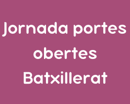 jornada portes obertes batx